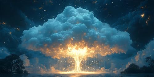 Diamond Painting Baum Diamond Painting Kinder, Weiß Bastelset Erwachsene, Kreativ Set für Erwachsene, 5D Crystal Art Set, DIY Rund Diamant Kunst Kits für Anfänger, für Home Wall Decor, 50x100cm p-693 von Duushuait