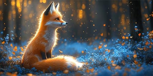 Diamond Painting Fuchs Diamond Painting Kinder, Wald Bastelset Erwachsene, Kreativ Set für Erwachsene, 5D Crystal Art Set, DIY Rund Diamant Kunst Kits für Anfänger, für Home Wall Decor, 90x180cm p-246 Diamond Painting Fuchs Diamond Painting Kinder, Wald Bastelset Erwachsene, Kreativ Set für Erwachsene, 5D Crystal Art Set, DIY Rund Diamant Kunst Kits für Anfänger, für Home Wall Decor, 90x180cm p-246 von Duushuait
