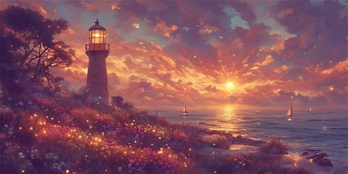 Diamond Painting Sonnenuntergang Diamond Painting Kinder, Kleines Boot Bastelset Erwachsene, Kreativ Set für Erwachsene, 5D Crystal Art Set, DIY Diamant Kunst Kits, für Home Decor, 50x100cm p-456 Diamond Painting Sonnenuntergang Diamond Painting Kinder, Kleines Boot Bastelset Erwachsene, Kreativ Set für Erwachsene, 5D Crystal Art Set, DIY Diamant Kunst Kits, für Home Decor, 50x100cm p-456 von Duushuait