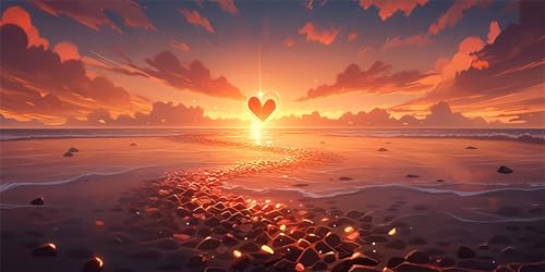 Diamond Painting Sonnenuntergang Diamond Painting Kinder, Liebe Bastelset Erwachsene, Kreativ Set für Erwachsene, 5D Crystal Art Set, DIY Diamant Kunst Kits, für Home Decor, 70x140cm p-438 Diamond Painting Sonnenuntergang Diamond Painting Kinder, Liebe Bastelset Erwachsene, Kreativ Set für Erwachsene, 5D Crystal Art Set, DIY Diamant Kunst Kits, für Home Decor, 70x140cm p-438 von Duushuait