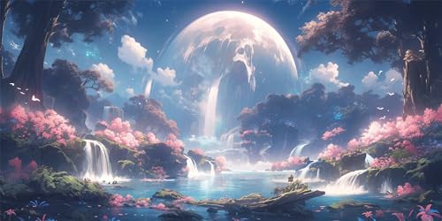 Diamond Painting Wasserfall Diamond Painting Kinder, Aussicht Bastelset Erwachsene, Kreativ Set für Erwachsene, 5D Crystal Art Set, DIY Diamant Kunst Kits für Anfänger, für Home Decor, 50x100cm p-624 Diamond Painting Wasserfall Diamond Painting Kinder, Aussicht Bastelset Erwachsene, Kreativ Set für Erwachsene, 5D Crystal Art Set, DIY Diamant Kunst Kits für Anfänger, für Home Decor, 50x100cm p-624 von Duushuait