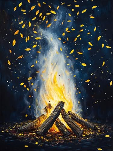 Feuer Diamond Painting Kinder, Holz Diamond Painting Erwachsene, Anfänger Full Drill Crystal Art Set, Entspannendes & Stressabbau Kunsthandwerk, Perfektes Geschenke, für Home Wall Decor 80x110cm f-283 Feuer Diamond Painting Kinder, Holz Diamond Painting Erwachsene, Anfänger Full Drill Crystal Art Set, Entspannendes & Stressabbau Kunsthandwerk, Perfektes Geschenke, für Home Wall Decor 80x110cm f-283 von Duushuait