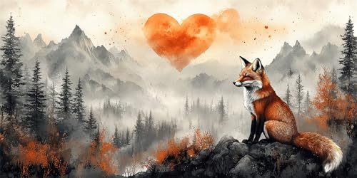 Fuchs Diamond Painting Erwachsene, Berge Diamond Painting Set für Kinder, Crystal Art für Anfänger, DIY Diamant Kunst Mosaikherstellung, Diamant Kunst Erwachsene Groß XXL, Wand Deko, 100x200cm p-247 Fuchs Diamond Painting Erwachsene, Berge Diamond Painting Set für Kinder, Crystal Art für Anfänger, DIY Diamant Kunst Mosaikherstellung, Diamant Kunst Erwachsene Groß XXL, Wand Deko, 100x200cm p-247 von Duushuait