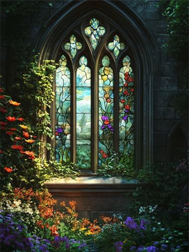 Garten Diamond Painting Kinder, Fenster Diamond Painting Erwachsene, Anfänger Crystal Art Set, Entspannendes & Stressabbau Kunsthandwerk, Perfektes Geschenke, für Home Wall Decor 80x110cm f-280 Garten Diamond Painting Kinder, Fenster Diamond Painting Erwachsene, Anfänger Crystal Art Set, Entspannendes & Stressabbau Kunsthandwerk, Perfektes Geschenke, für Home Wall Decor 80x110cm f-280 von Duushuait