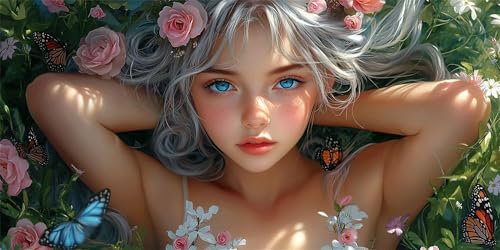 Mädchen Diamond Painting Erwachsene, Blumen Diamond Painting Set für Kinder, Crystal Art für Anfänger, DIY Diamant Kunst Mosaikherstellung, Diamant Kunst Erwachsene Groß XXL, Wand Deko, 60x120cm p-599 Mädchen Diamond Painting Erwachsene, Blumen Diamond Painting Set für Kinder, Crystal Art für Anfänger, DIY Diamant Kunst Mosaikherstellung, Diamant Kunst Erwachsene Groß XXL, Wand Deko, 60x120cm p-599 von Duushuait