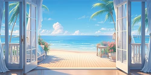 Meer Diamond Painting Erwachsene, Himmel Diamond Painting Set für Kinder, Crystal Art für Anfänger, DIY Diamant Kunst Mosaikherstellung, Diamant Kunst Erwachsene Groß XXL, Wand Deko, 100x200cm p-200 Meer Diamond Painting Erwachsene, Himmel Diamond Painting Set für Kinder, Crystal Art für Anfänger, DIY Diamant Kunst Mosaikherstellung, Diamant Kunst Erwachsene Groß XXL, Wand Deko, 100x200cm p-200 von Duushuait