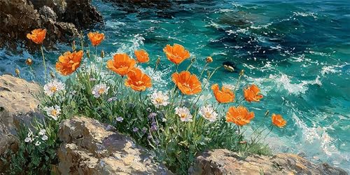 Meer Diamond Painting Erwachsene, Wildblumen Diamond Painting Set für Kinder, Crystal Art für Anfänger, DIY Diamant Kunst Mosaikherstellung, Diamant Kunst Erwachsene XXL, Wand Deko, 100x200cm p-211 Meer Diamond Painting Erwachsene, Wildblumen Diamond Painting Set für Kinder, Crystal Art für Anfänger, DIY Diamant Kunst Mosaikherstellung, Diamant Kunst Erwachsene XXL, Wand Deko, 100x200cm p-211 von Duushuait