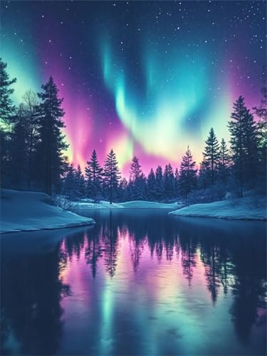 Polarlicht Diamond Painting Kinder, Baum Diamond Painting Erwachsene, Anfänger Crystal Art Set, Entspannendes & Stressabbau Kunsthandwerk, Perfektes Geschenke, für Home Wall Decor 40x55cm f-294 Polarlicht Diamond Painting Kinder, Baum Diamond Painting Erwachsene, Anfänger Crystal Art Set, Entspannendes & Stressabbau Kunsthandwerk, Perfektes Geschenke, für Home Wall Decor 40x55cm f-294 von Duushuait