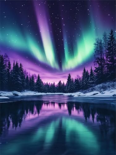 Polarlicht Diamond Painting Kinder, Winter Diamond Painting Erwachsene, Anfänger Crystal Art Set, Entspannendes & Stressabbau Kunsthandwerk, Perfektes Geschenke, für Home Wall Decor 100x130cm f-289 Polarlicht Diamond Painting Kinder, Winter Diamond Painting Erwachsene, Anfänger Crystal Art Set, Entspannendes & Stressabbau Kunsthandwerk, Perfektes Geschenke, für Home Wall Decor 100x130cm f-289 von Duushuait