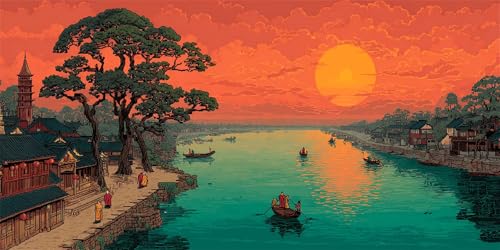 Sonnenuntergang Diamond Painting Erwachsene, Kleines Boot Diamond Painting Set für Kinder, Crystal Art für Anfänger, Diamant Kunst Mosaikherstellung, Diamant Kunst Erwachsene XXL, 60x120cm p-457 Sonnenuntergang Diamond Painting Erwachsene, Kleines Boot Diamond Painting Set für Kinder, Crystal Art für Anfänger, Diamant Kunst Mosaikherstellung, Diamant Kunst Erwachsene XXL, 60x120cm p-457 von Duushuait