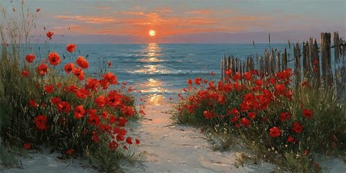 Sonnenuntergang Diamond Painting Erwachsene, Meer Diamond Painting Set für Kinder, Crystal Art für Anfänger, Diamant Kunst Mosaikherstellung, Diamant Kunst Erwachsene XXL, Wand Deko, 80x160cm p-442 Sonnenuntergang Diamond Painting Erwachsene, Meer Diamond Painting Set für Kinder, Crystal Art für Anfänger, Diamant Kunst Mosaikherstellung, Diamant Kunst Erwachsene XXL, Wand Deko, 80x160cm p-442 von Duushuait
