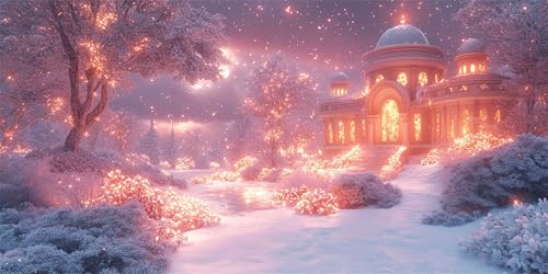 Wald Diamond Painting Erwachsene, Die Hütte Diamond Painting Set für Kinder, Crystal Art für Anfänger, DIY Diamant Kunst Mosaikherstellung, Diamant Kunst Erwachsene Groß XXL, Wand Deko, 30x60cm p-673 von Duushuait