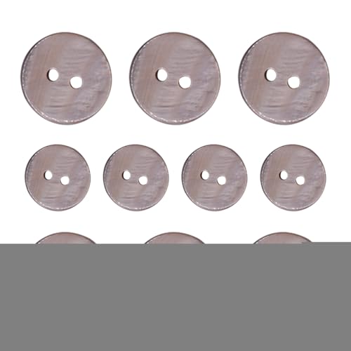10 Stück Muschelknöpfe, 2 Loch Design Runde Flussschalen Strickjacke Für Hemden, Kleider, Mantel, Windbreaker, Handwerk, 10mm von Duvcoywae