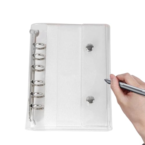 Duvcoywae Klarer Ordner A6/A7 | 6-Ring Klarsichthüllen PVC Planer Organizer Deckblätter,Loseblatt Sammelmappe für Dokumente Fotos Tickets Budget Schule Büro Kinder Journal Scrapbook Fotokarten Duvcoywae Klarer Ordner A6/A7 | 6-Ring Klarsichthüllen PVC Planer Organizer Deckblätter,Loseblatt Sammelmappe für Dokumente Fotos Tickets Budget Schule Büro Kinder Journal Scrapbook Fotokarten von Duvcoywae