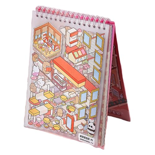 Duvcoywae Miniatur Szenen Sticker - Miniatur Cartoon Haus Sticker - Bastelbedarf Für Scrapbooking Tagebuch Journaling Duvcoywae Miniatur Szenen Sticker - Miniatur Cartoon Haus Sticker - Bastelbedarf Für Scrapbooking Tagebuch Journaling von Duvcoywae