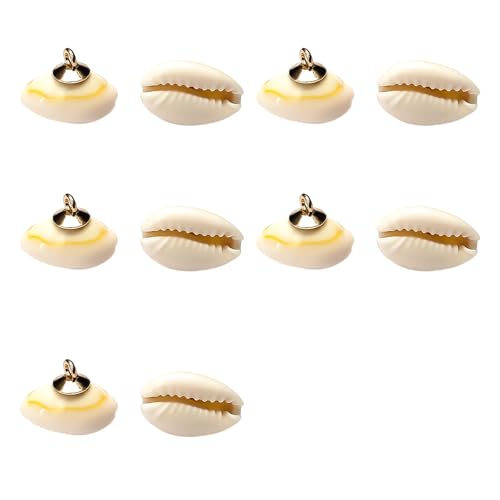 10 Stück natürliche Muschelknöpfe, einzigartige Muschelform, Knopfschnallen für Modedesigner und Bastelprojekte von Duyeuau