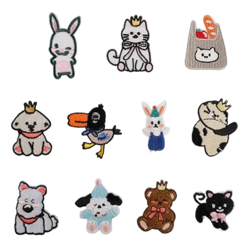 11 Stück schöne Hunde bestickte Flicken Katzen Aufbügler Patches Kaninchen Reparatur Flicken Nähen auf Applikation Patches für Tasche 11 Stück schöne Hunde bestickte Flicken Katzen Aufbügler Patches Kaninchen Reparatur Flicken Nähen auf Applikation Patches für Tasche von Duyeuau