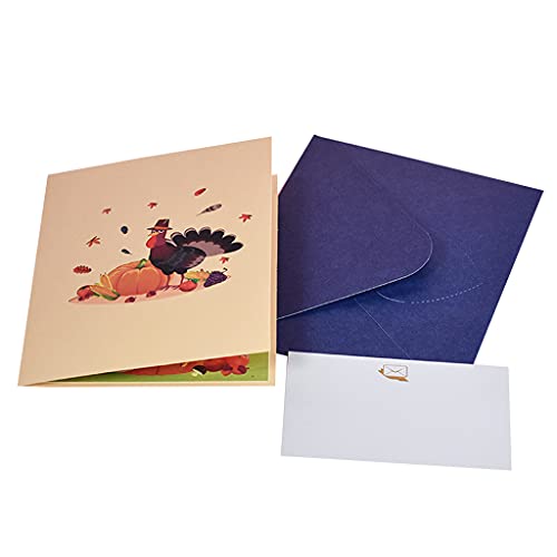 3D-Grußkarte für Thanksgiving, Türkei, Winterurlaub, Geburtstag, Postkarten, Geschenke mit Umschlag 3D-Grußkarte für Thanksgiving, Türkei, Winterurlaub, Geburtstag, Postkarten, Geschenke mit Umschlag von Duyeuau