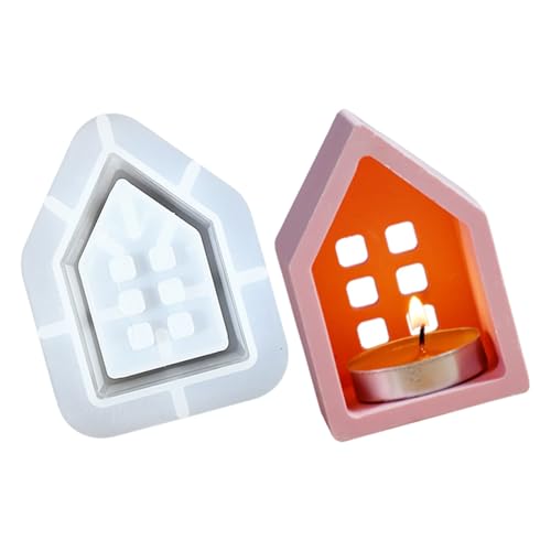 3D-Kerzenhalter-Silikonform, ausgehöhlt, Hausbodenform, Gipshalter, Epoxidharz, Heimdekoration 3D-Kerzenhalter-Silikonform, ausgehöhlt, Hausbodenform, Gipshalter, Epoxidharz, Heimdekoration von Duyeuau