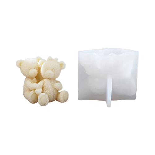 Bär-Silikonform für handgefertigte Schreibtischdekoration, Gips, Epoxidharz für Heimdekoration Bär-Silikonform für handgefertigte Schreibtischdekoration, Gips, Epoxidharz für Heimdekoration von Duyeuau