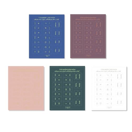 Duyeuau 10 Blatt Planer Monatliche Registerkarten Indexierte Aufkleber Klebe-Tabs Kalender Monatliche Registerkarten Aufkleber Monatlich von Duyeuau