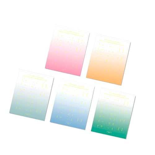 Duyeuau 10 Blatt Planer Monatliche Registerkarten Indexierte Aufkleber Klebe-Tabs Kalender Monatliche Registerkarten Aufkleber Monatlich von Duyeuau