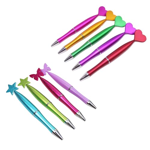 Duyeuau 10 x Kugelschreiber, schwarz, Schreibwarenstift, glattes Schreiben, Sternstift, Schulbedarf Duyeuau 10 x Kugelschreiber, schwarz, Schreibwarenstift, glattes Schreiben, Sternstift, Schulbedarf von Duyeuau