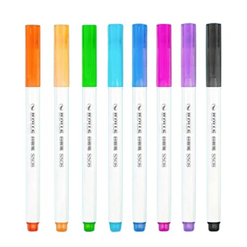 Duyeuau 8 radierbare Marker, 8 Farben, Whiteboard-Marker, nachfüllbar, farbiger Marker, schnell trocknend, Whiteboard-Stift für Büro Duyeuau 8 radierbare Marker, 8 Farben, Whiteboard-Marker, nachfüllbar, farbiger Marker, schnell trocknend, Whiteboard-Stift für Büro von Duyeuau