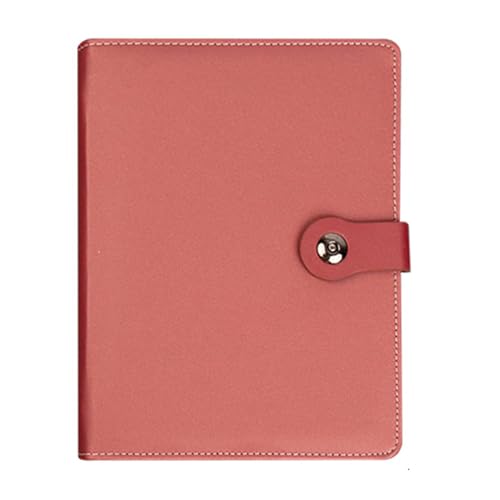 Duyeuau Leder-Notizbuch, 160 Seiten, College, liniert, nachfüllbar, 6 Ringe, PU-Binder, Notizbuch, Hardcover, Tagebuch zum Schreiben von Duyeuau