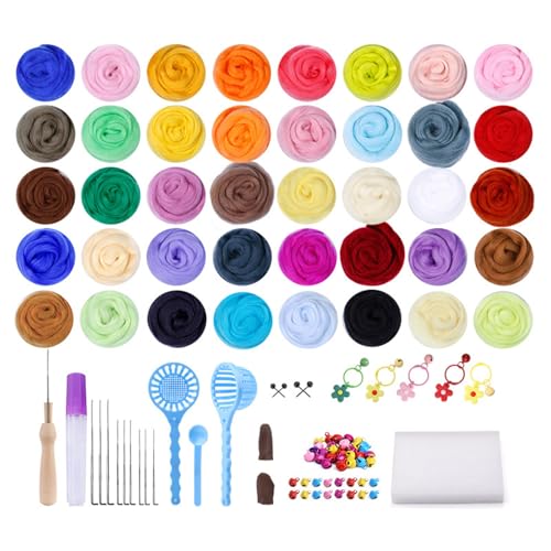 Duyeuau Nadelfilz-Starter-Kits, Wollfilzwerkzeug, Nadelfilz-Set, Wollgarn-Set, Nadelfilzwerkzeug, Filzzubehör Duyeuau Nadelfilz-Starter-Kits, Wollfilzwerkzeug, Nadelfilz-Set, Wollgarn-Set, Nadelfilzwerkzeug, Filzzubehör von Duyeuau