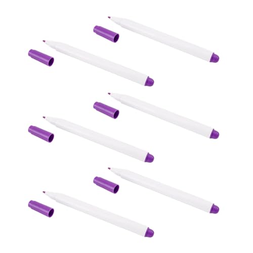 Duyeuau Radierbarer Stoffmarkierungsstift, luftlöschbarer Stoffstift, 1 mm oder 0,5 mm, zum Quilten und Basteln, 6 Stück von Duyeuau