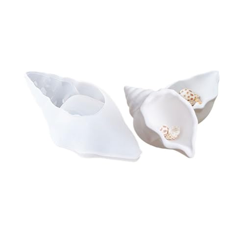 Duyeuau Silikon-Formen für Muschelgläser, Ornamente, Schmuck, Aufbewahrungsbox, Gießformen, Epoxidharz-Formen von Duyeuau