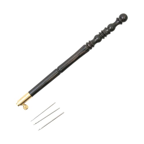 Duyeuau Sticknadel-Set, Holzgriff und Nadel, französischer Perlenhaken mit Perlenverzierung, Nadel, für Perlenstickerei, Pailletten, Perlen, Verzierungsnadel Duyeuau Sticknadel-Set, Holzgriff und Nadel, französischer Perlenhaken mit Perlenverzierung, Nadel, für Perlenstickerei, Pailletten, Perlen, Verzierungsnadel von Duyeuau