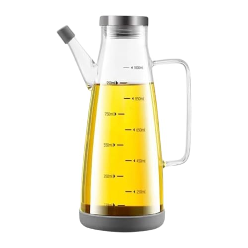 Duyeuau Tropfsicherer, rostfreier Stahl-Glasölspender, auslaufsicher, Küchenölflasche zum Kochen, Essig, Sojasauce, mit breiter von Duyeuau