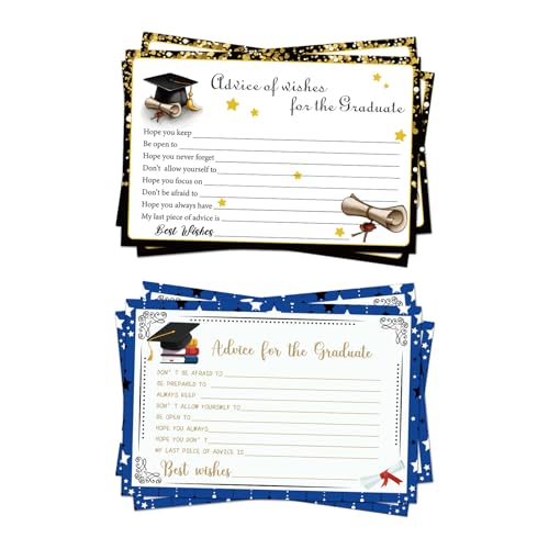 Elegante Grußkarten zum Schulabschluss, Party-Dekorationen, handgeschriebene, doppelseitige Postkarten für Absolventen, 32 Stück Elegante Grußkarten zum Schulabschluss, Party-Dekorationen, handgeschriebene, doppelseitige Postkarten für Absolventen, 32 Stück von Duyeuau