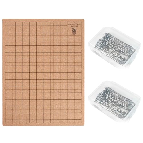 Flechtbrett-Set, doppelseitiges Flechtbrett mit Stecknadeln, Flechtzubehör, Flechtwerkzeug zum Flechten und Verknoten Flechtbrett-Set, doppelseitiges Flechtbrett mit Stecknadeln, Flechtzubehör, Flechtwerkzeug zum Flechten und Verknoten von Duyeuau