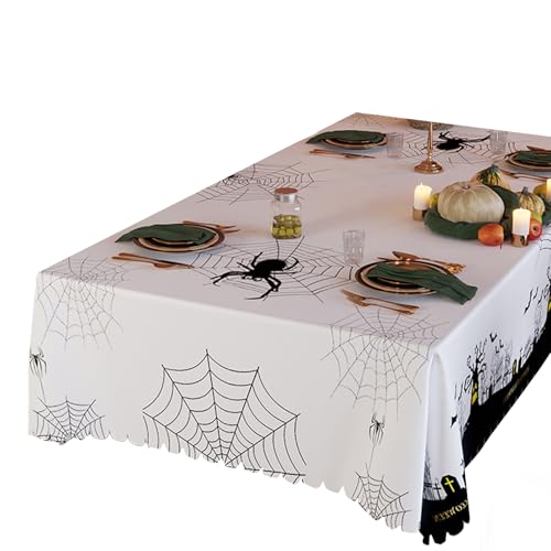 Halloween-Tischläufer für 90 bis 120 cm große Tische, Party-Dekoration, Szene, Tisch, flüssigkeitsfest von Duyeuau