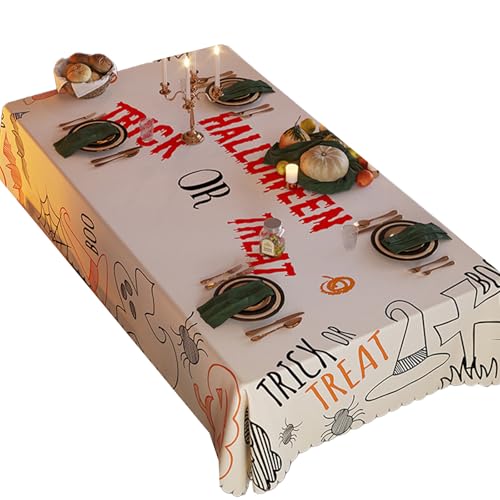Halloween-Tischläufer für 90 bis 120 cm große Tische, Party-Dekoration, Szene, Tisch, flüssigkeitsfest Halloween-Tischläufer für 90 bis 120 cm große Tische, Party-Dekoration, Szene, Tisch, flüssigkeitsfest von Duyeuau