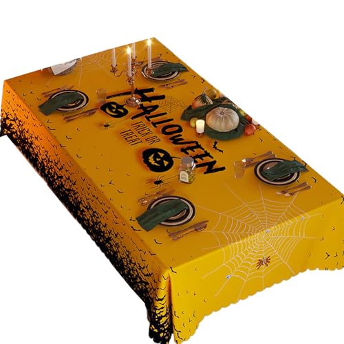Halloween-Tischläufer für 90 bis 120 cm große Tische, Party-Dekoration, Szene, Tisch, flüssigkeitsfest von Duyeuau