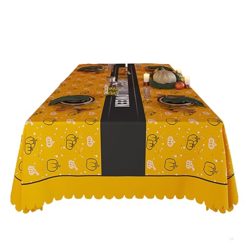 Halloween-Tischläufer für 90 bis 120 cm große Tische, Party-Dekoration, Szene, Tisch, flüssigkeitsfest Halloween-Tischläufer für 90 bis 120 cm große Tische, Party-Dekoration, Szene, Tisch, flüssigkeitsfest von Duyeuau