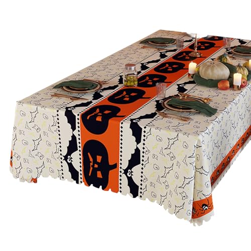 Halloween-Tischläufer für 90 bis 120 cm große Tische, Party-Dekoration, Szene, Tisch, flüssigkeitsfest von Duyeuau