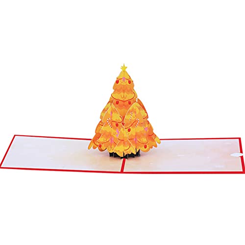 Handgefertigte 3D-Weihnachtskarten für Erwachsene oder Kinder, Ahornbaum, 12,7 x 17,8 cm, Papier-Liebesbaum für Karten für alle Anlässe von Duyeuau