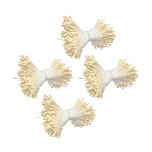 Künstliche Blumen-Staubblätter 1050–1600 Stück, matt, 2 mm, Doppelköpfe, Blumenstempel für Kunsthandwerk von Duyeuau