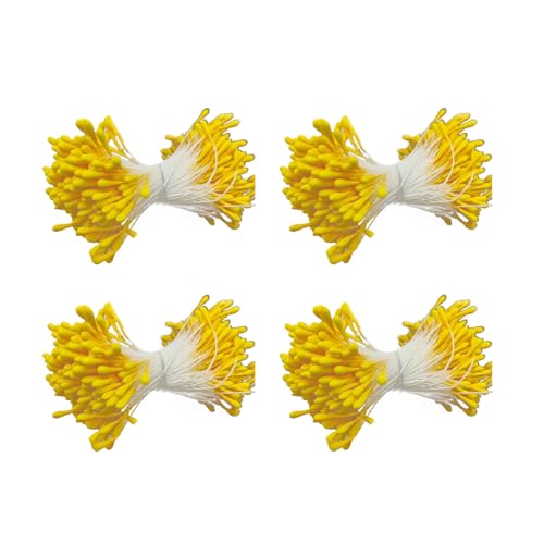 Künstliche Blumen-Staubblätter 1050–1600 Stück, matt, 2 mm, Doppelköpfe, Blumenstempel für Kunsthandwerk von Duyeuau
