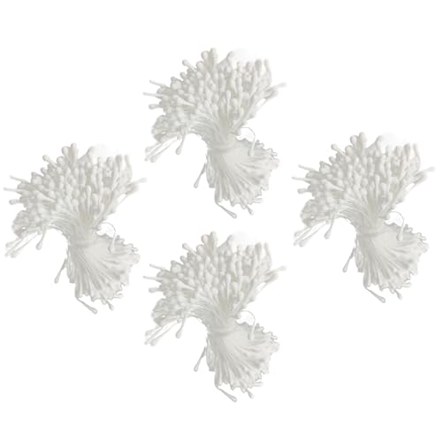Künstliche Blumen-Staubblätter 1050–1600 Stück, matt, 2 mm, Doppelköpfe, Blumenstempel für Kunsthandwerk von Duyeuau