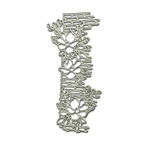 Metall-Stanzform mit Blumenzaun, Karbonstahl, Prägeschablonen für Grußkarten, Scrapbooking, Dekoration von Duyeuau