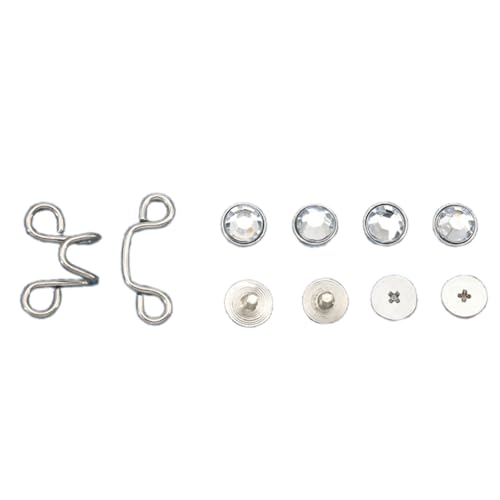 Metall-Taillenspanner für Jeans, Taillenstraffer, Schnallen für Hosen, Jeans, Hosen, Rock, um enger zu machen von Duyeuau