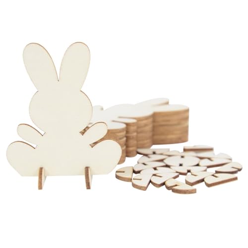Oster-Holzornamente, Set mit 10 unlackierten Holzspänen Oster-Holzornamente, Set mit 10 unlackierten Holzspänen von Duyeuau
