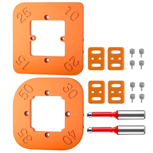 R10-R50 4-in-1-Fräser-Schablonen-Set für präzise Holzbearbeitung, Positionierung, Schneidwerkzeug, 2 Stück R10-R50 4-in-1-Fräser-Schablonen-Set für präzise Holzbearbeitung, Positionierung, Schneidwerkzeug, 2 Stück von Duyeuau