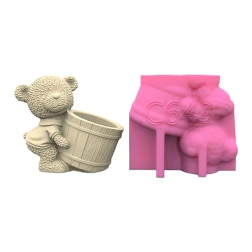 Silikonform für Blumentöpfe, Vasen, Beton, Zement, Epoxidharz, Gießwerkzeug, Handwerk für Garten von Duyeuau